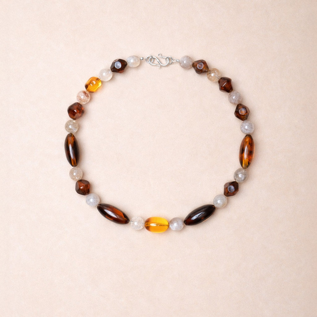 White Phantom Quartz Necklace — Unikat