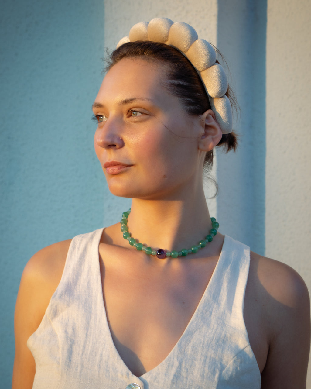 Aventurine & Amethyst Contrast