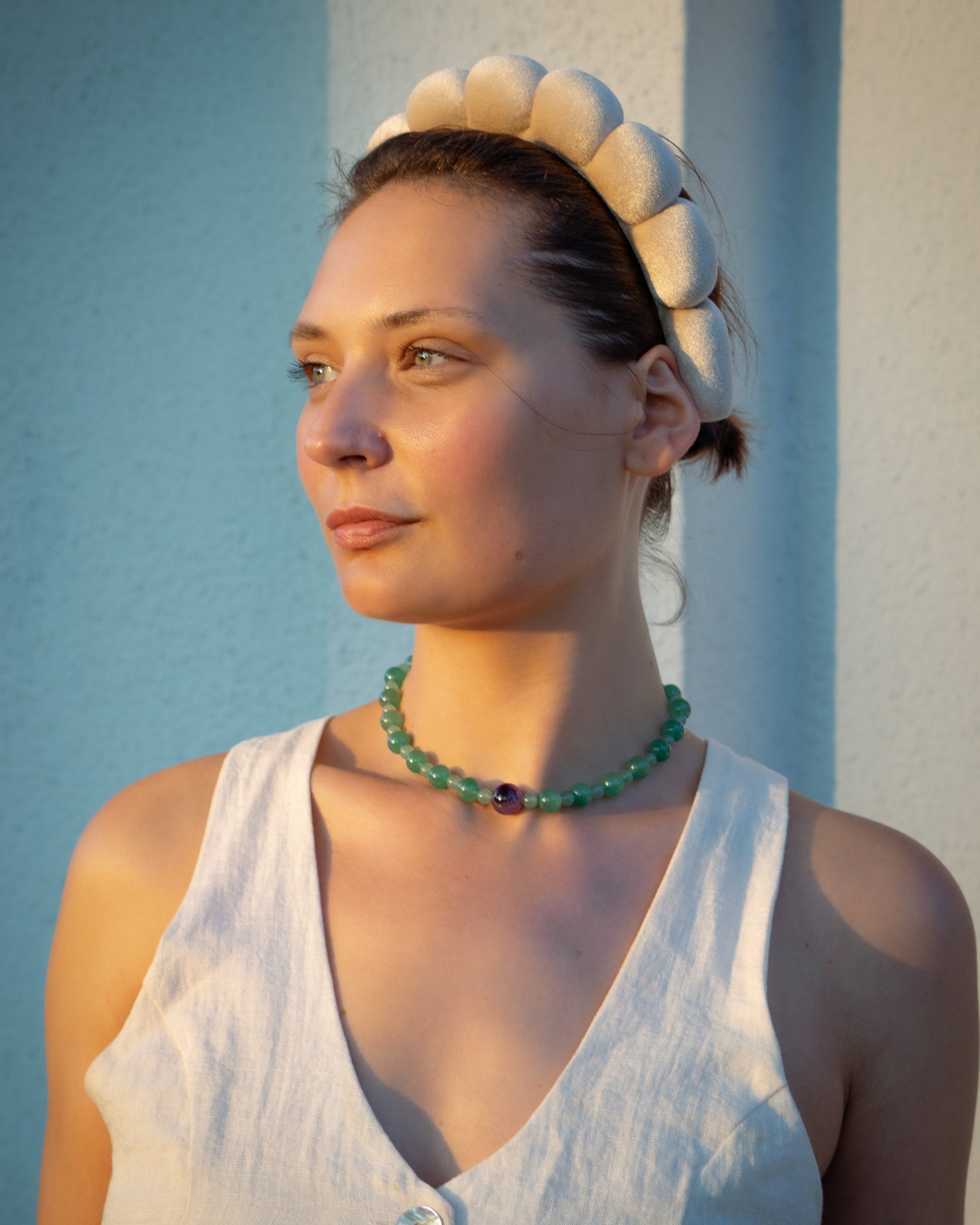 Aventurine & Amethyst Contrast