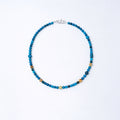Blue Apatite & Tiger Eye Necklace — Unikat