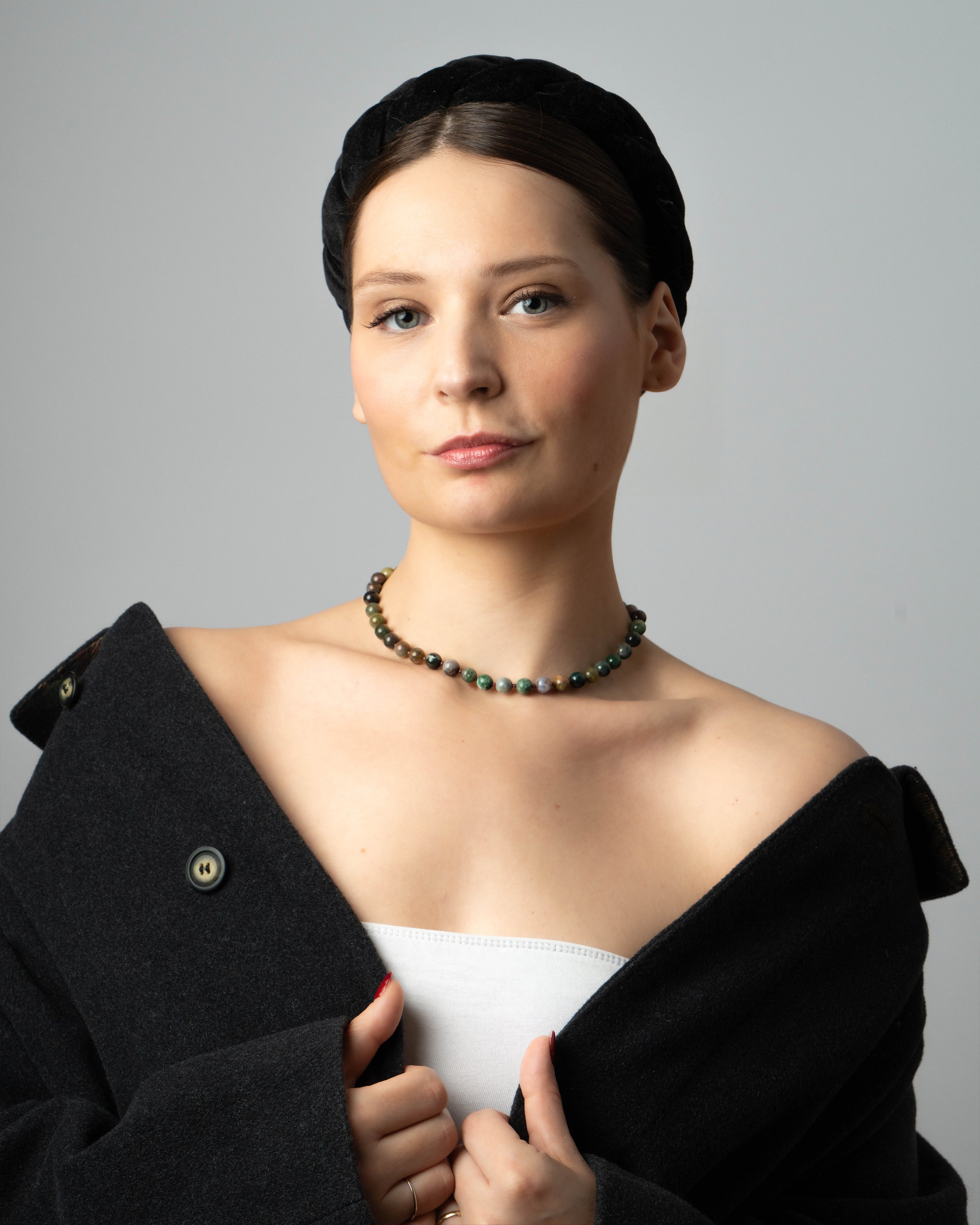 Indian Agate beaded necklace