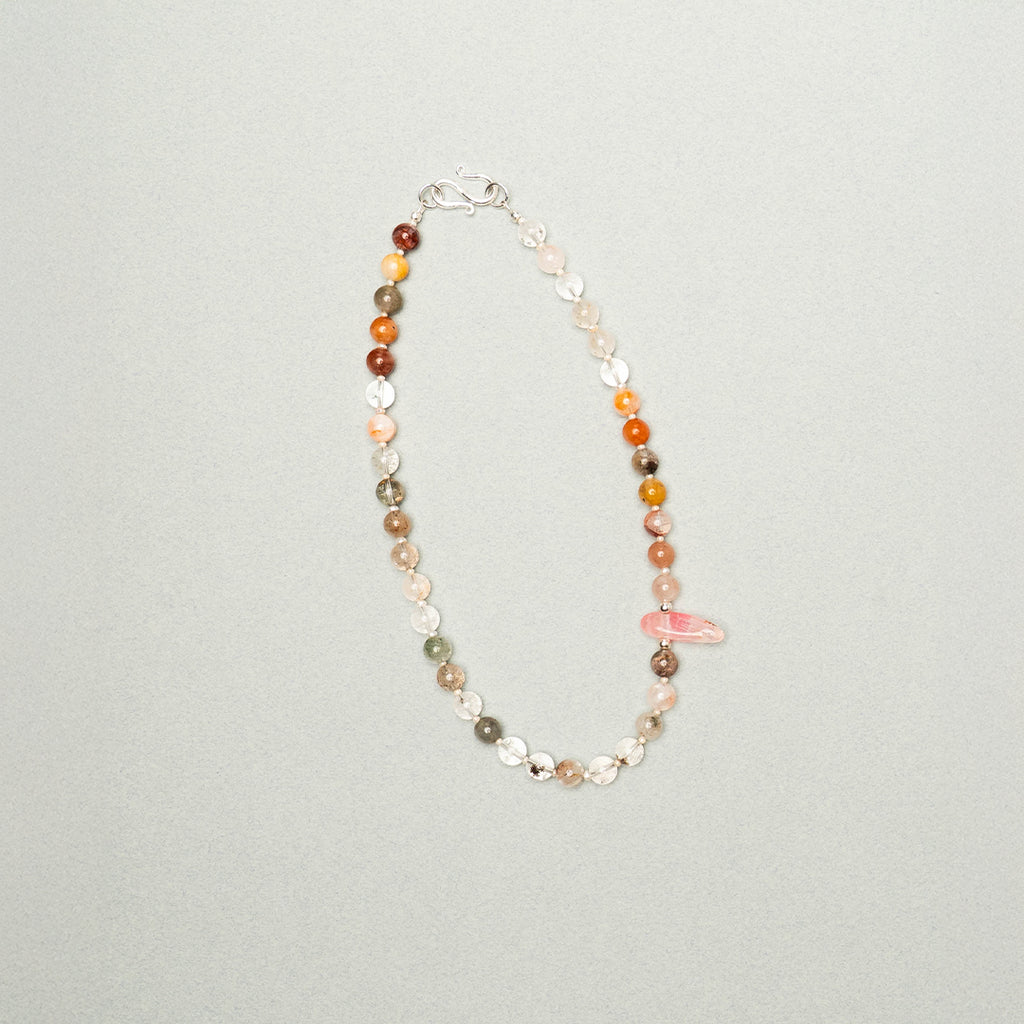 Natural Phantom Quartz Necklace — Unikat
