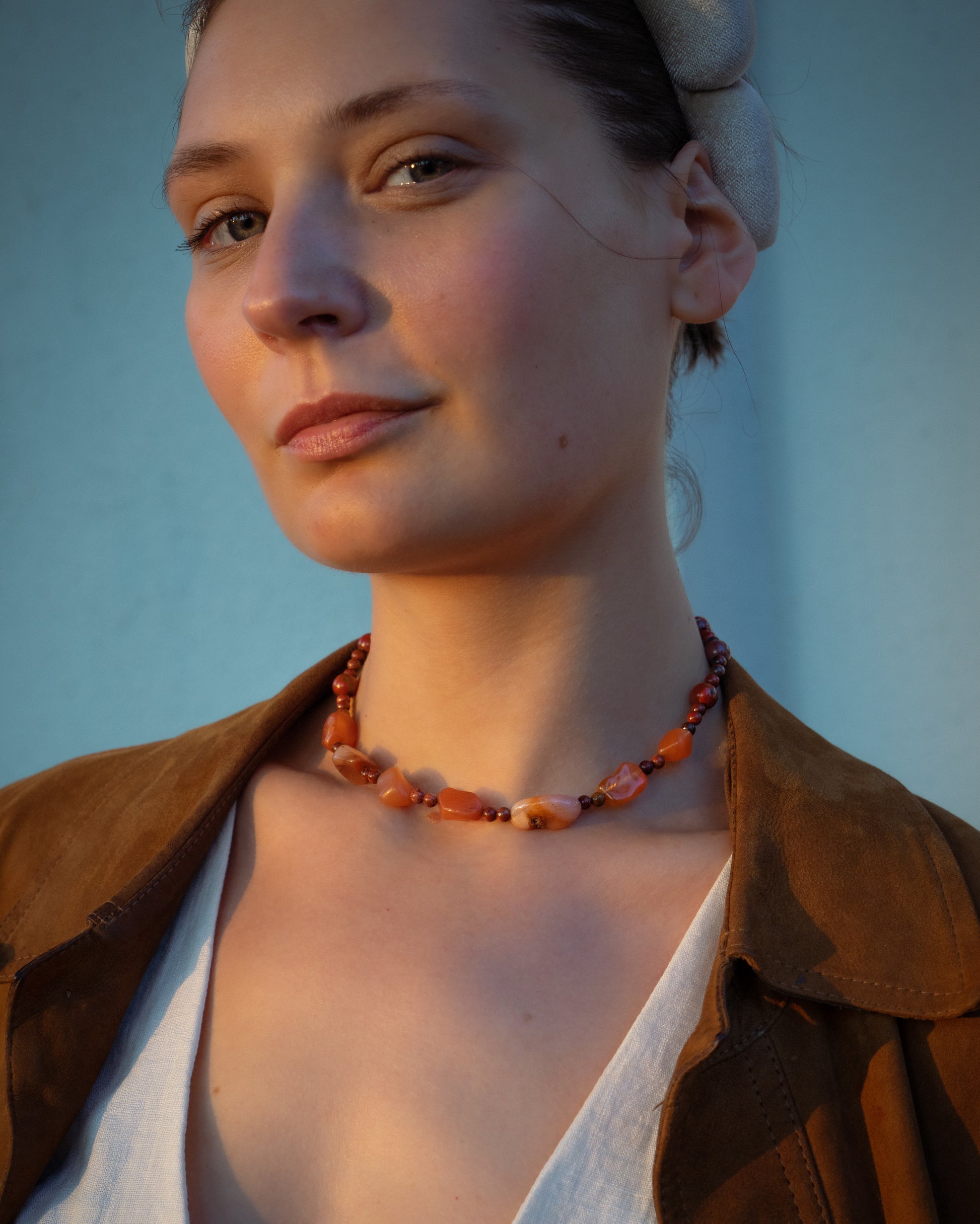 Red Jasper & Upcycled Gemstones