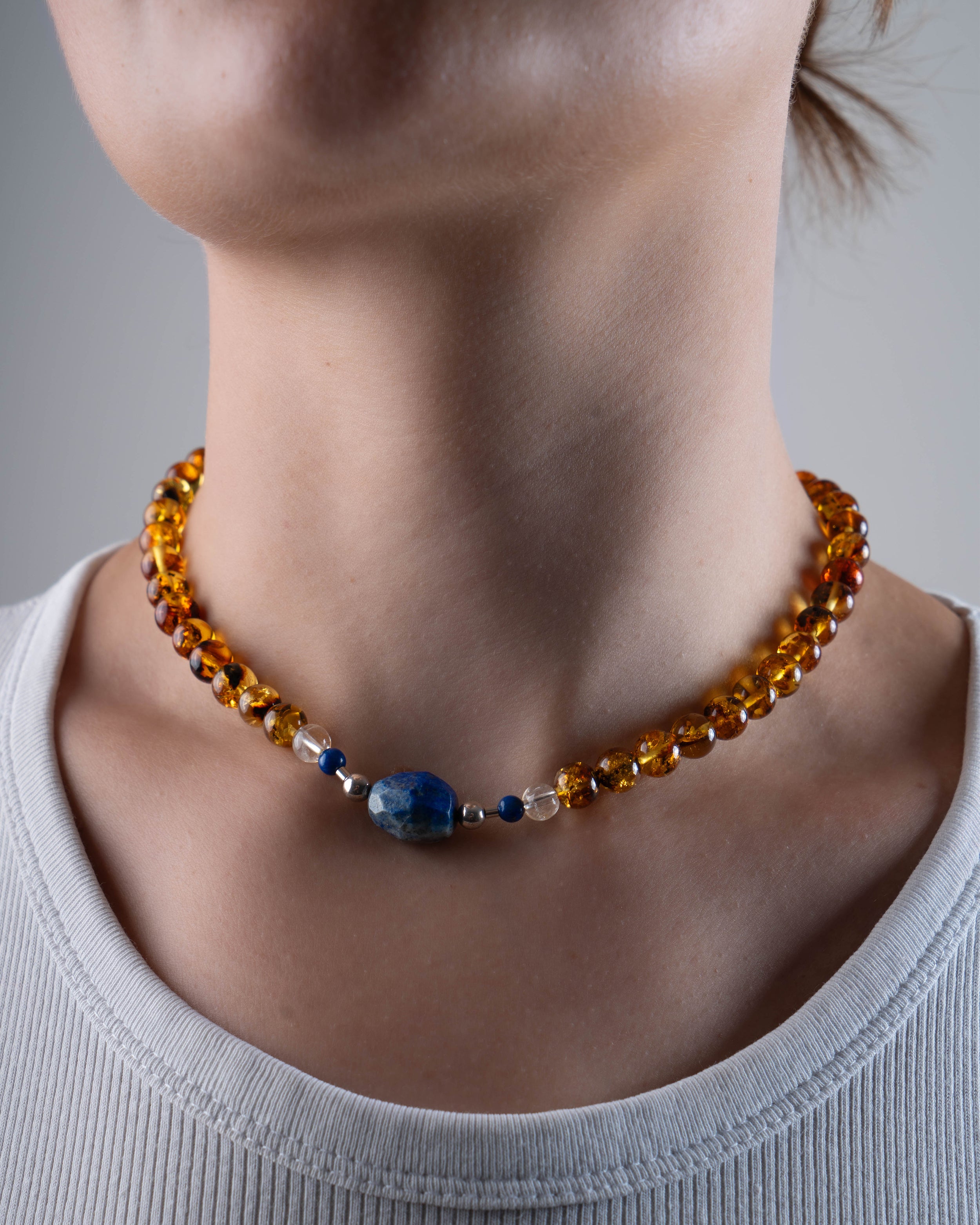 Amber & Lapis Lazuli