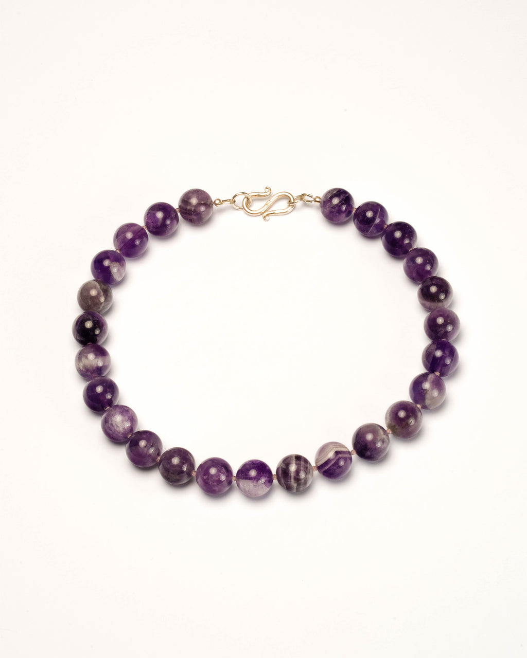 amethyst beaded necklace