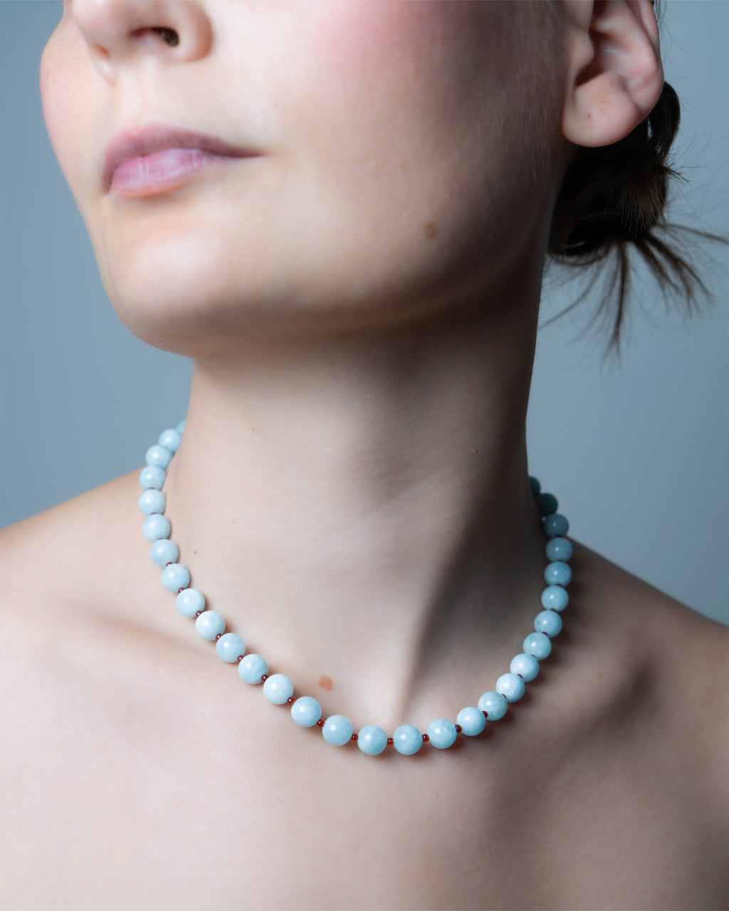 Aquamarine & Red Agate