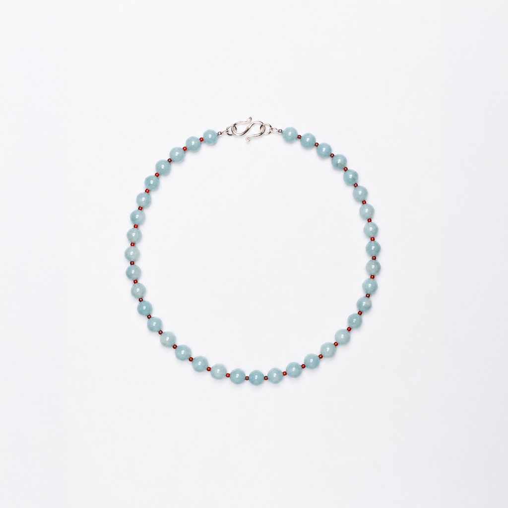 Aquamarine & Red Agate