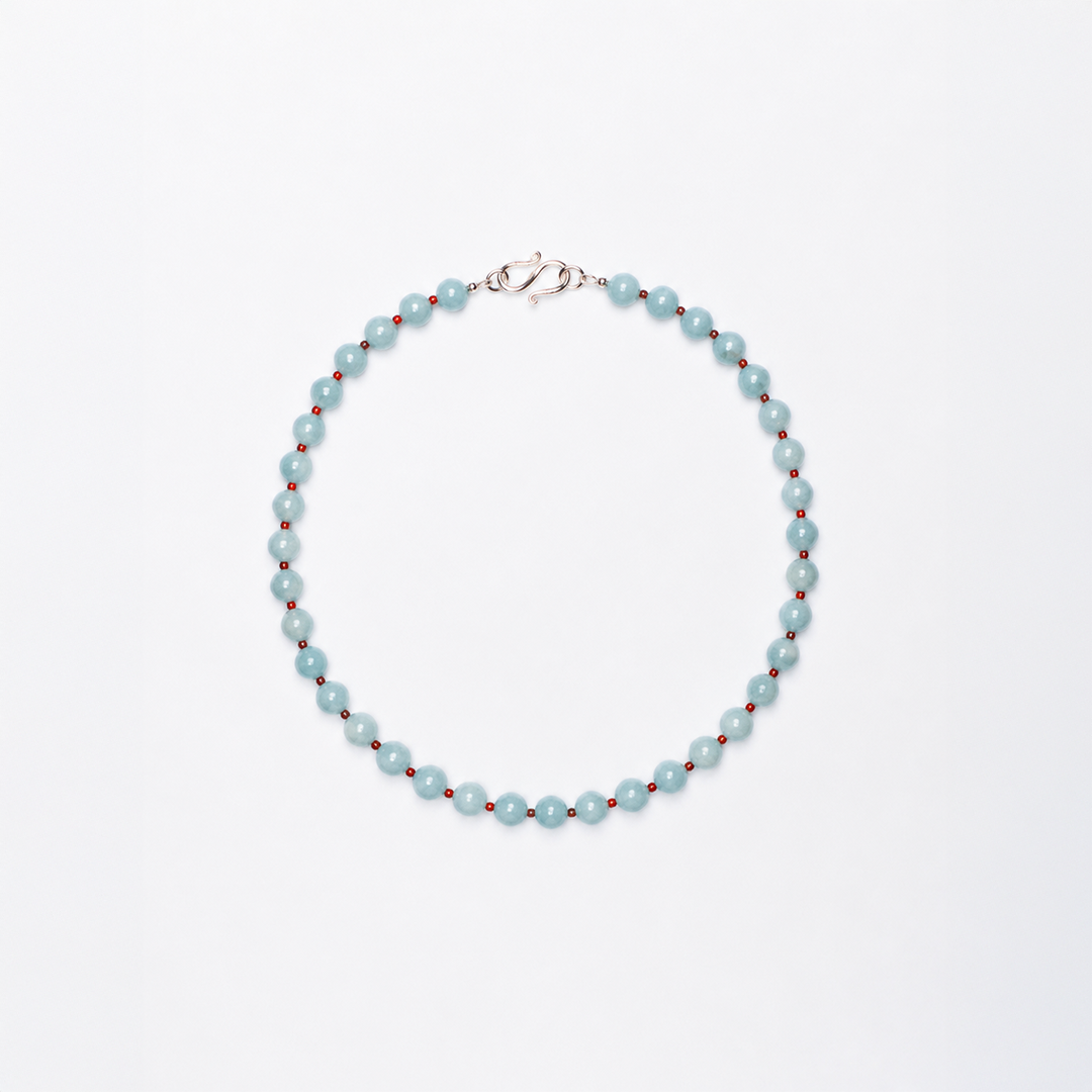 Aquamarine & Red Agate