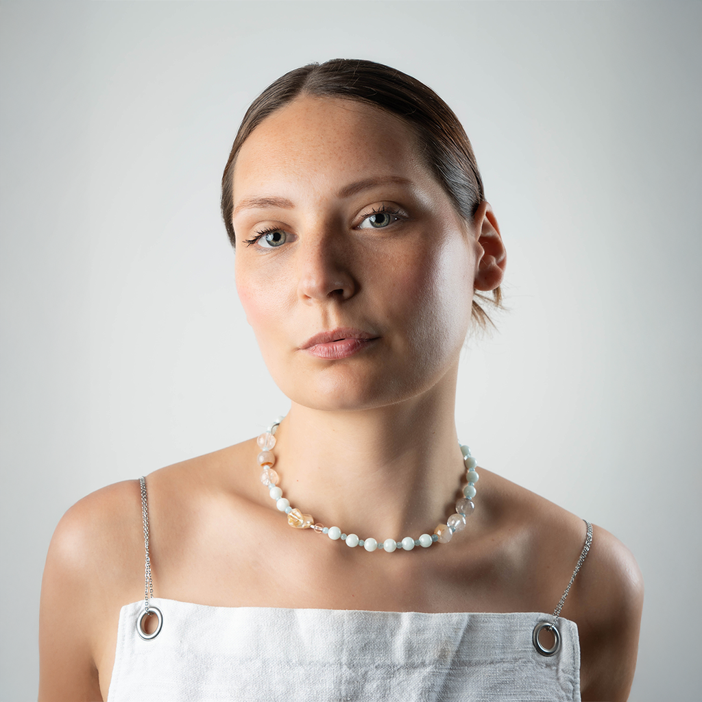 Aquamarine & Mother of Pearl
