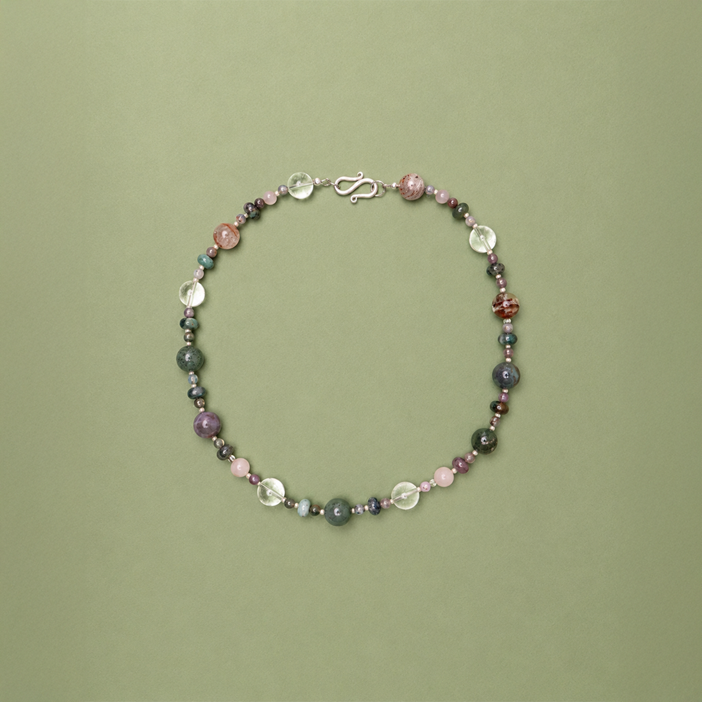 Indian Agate & Clear Quartz