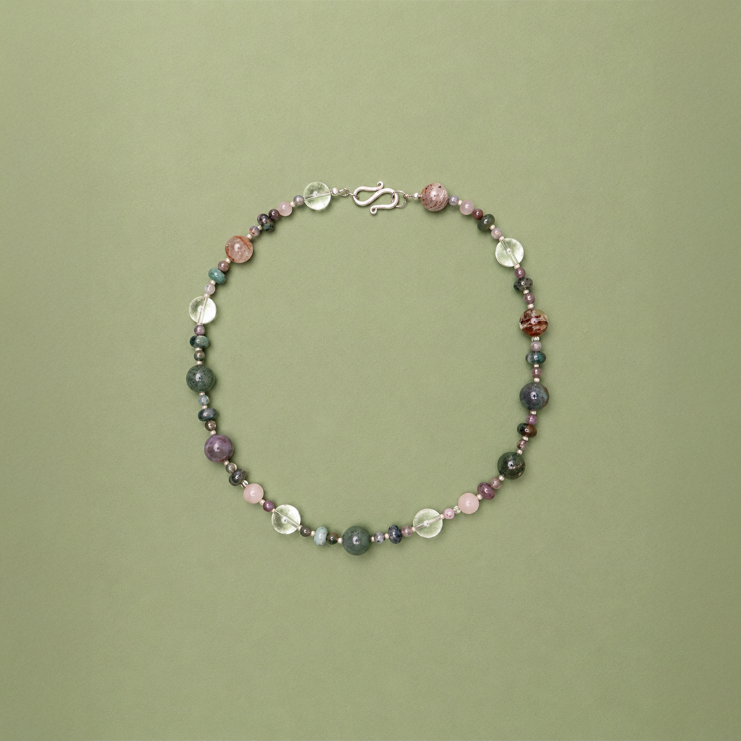 Indian Agate & Clear Quartz