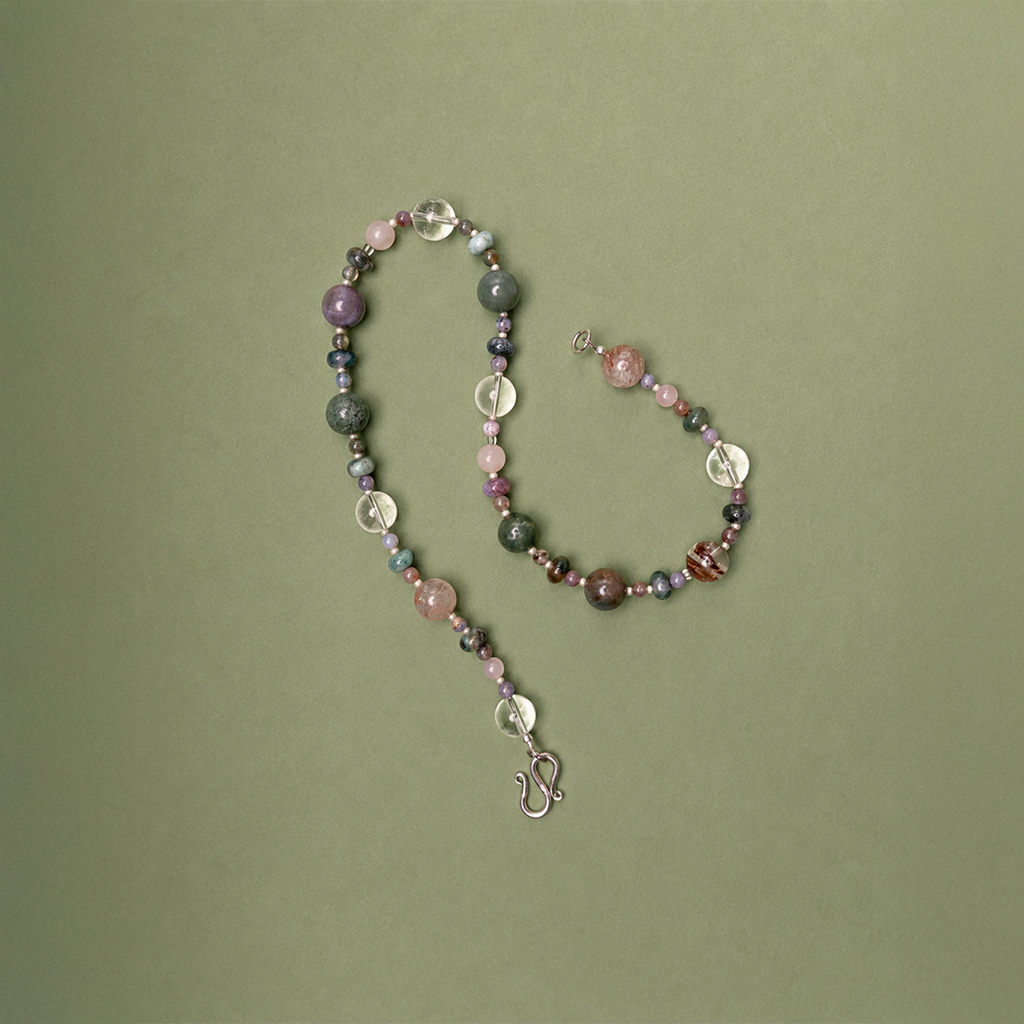 Indian Agate & Clear Quartz