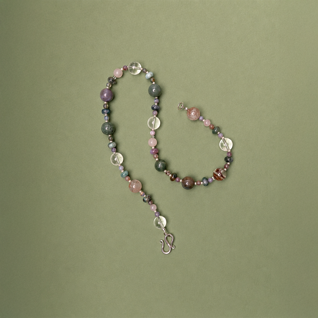 Indian Agate & Clear Quartz