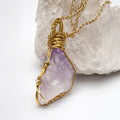 amethyst raw talisman